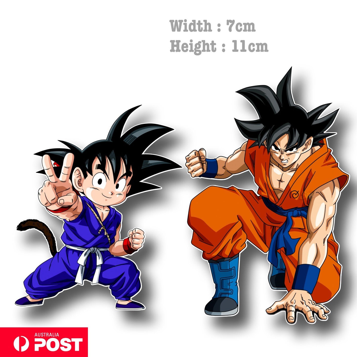DragonBall Z Son Goku &  Goku Vegeta  Cartoon Character Vinyl  Sticker