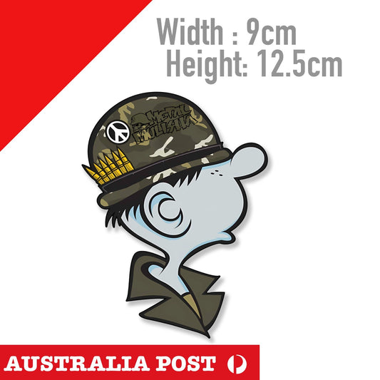 Metal Mulisha Soldier ,Motocross Dirt Bike 4x4, Off Road Sticker