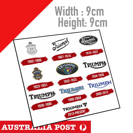 Triumph HISTORY Logo, Vintage Sticker
