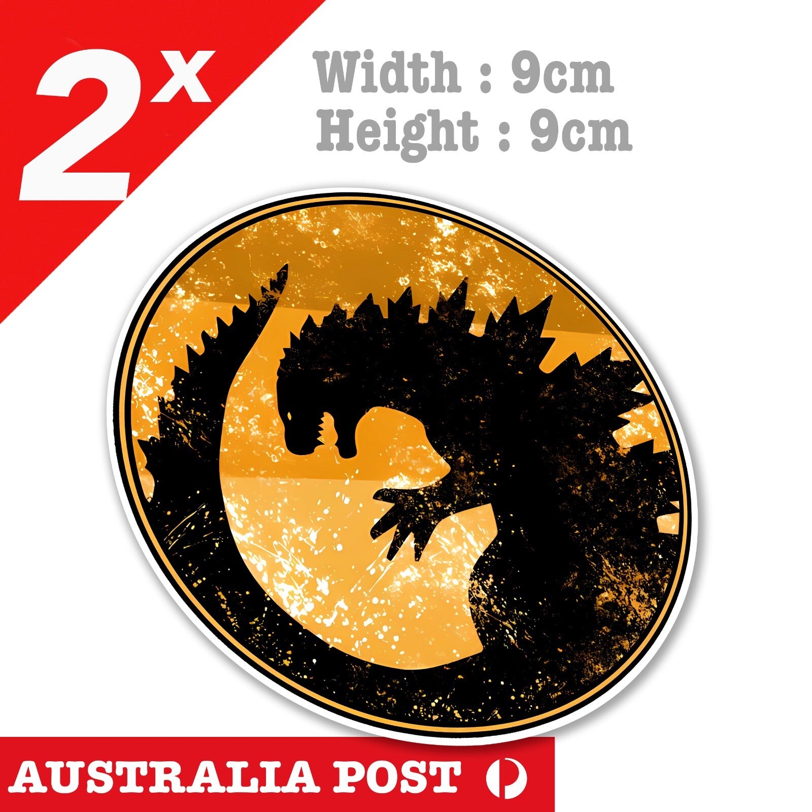 Godzilla GOLDEN Monster Japan JDM - Japan Monster Decal Stickers