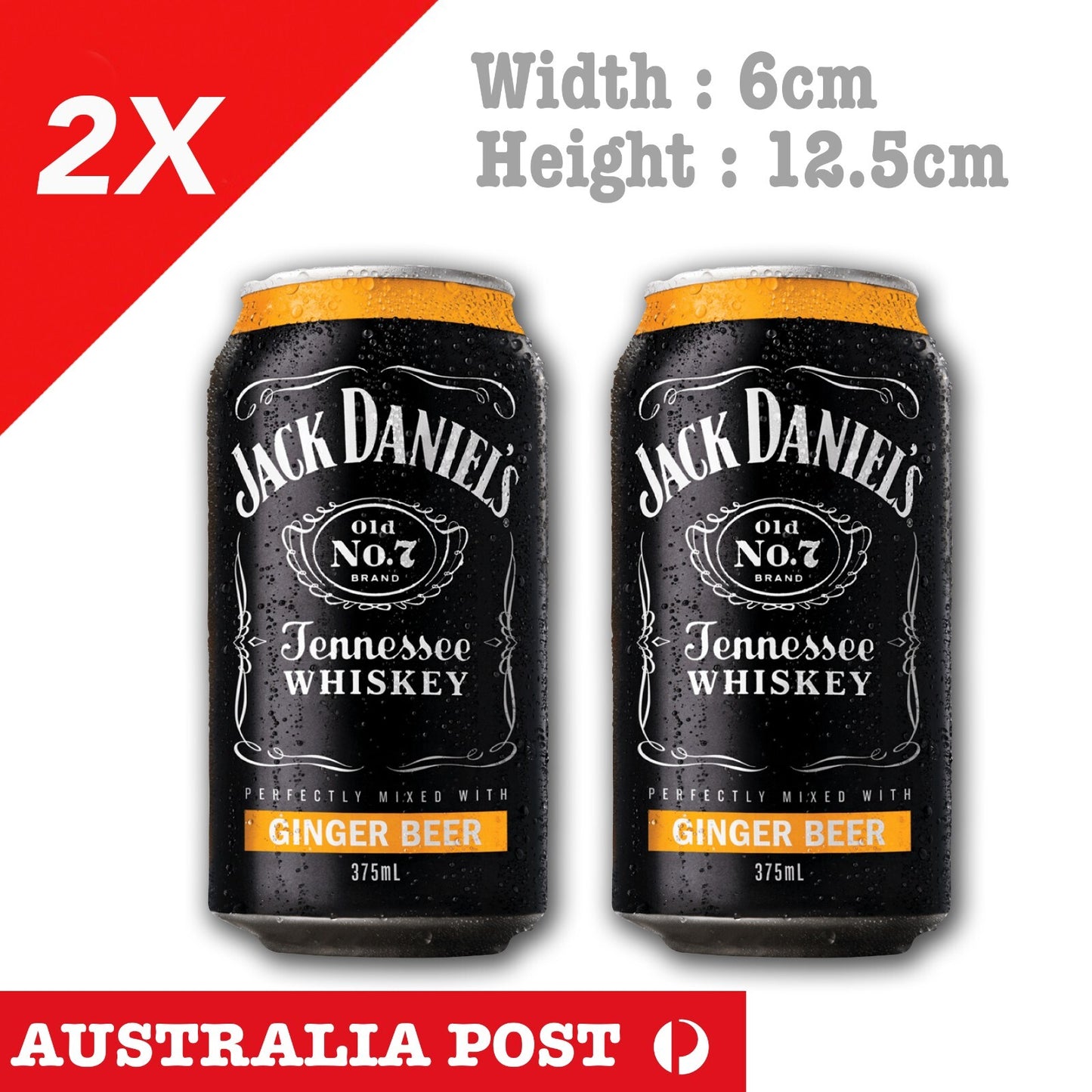 Jack Daniel's Whiskey Can  Ginger Beer  Laptop , Car  Vinyl  Stickers