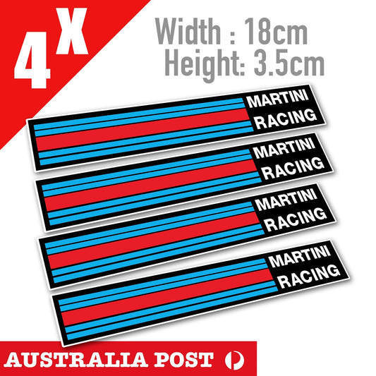 Martini Racing Banner x4, Martini Racing Team Logo Stickers