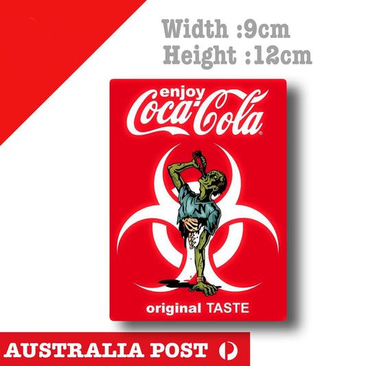 Coca Cola Zombie, Original Taste Funny Sticker