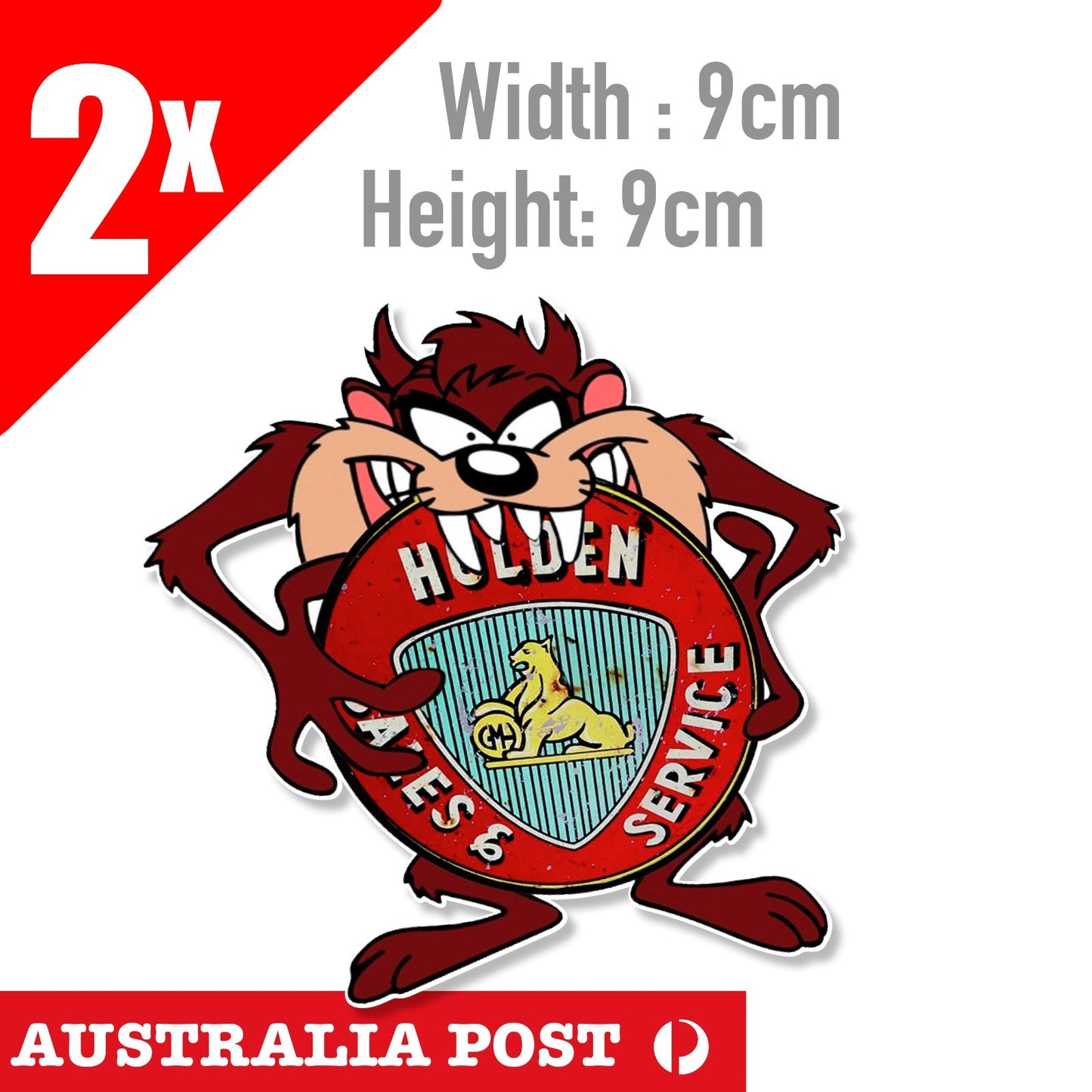 HOLDEN  Logo TAZ Tornado, Tasmanian Devil, Laptop, Car Sticker