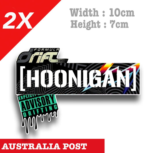 Hoonigan , ken Block 43 Logo , Explicit ADVISORY Drifting Logo  Decal  Sticker