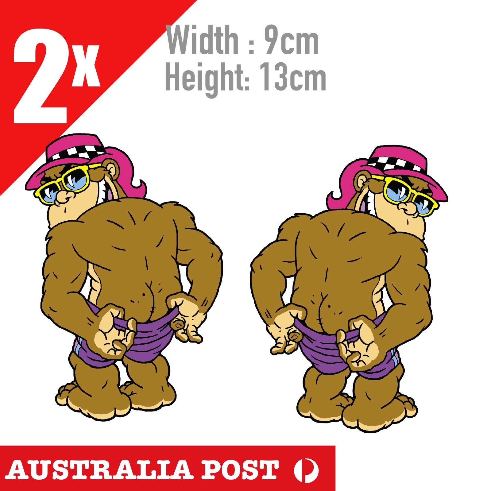 THRILLA KREW Surfing GORILLA Beach BumVintage Skateboard Sticker