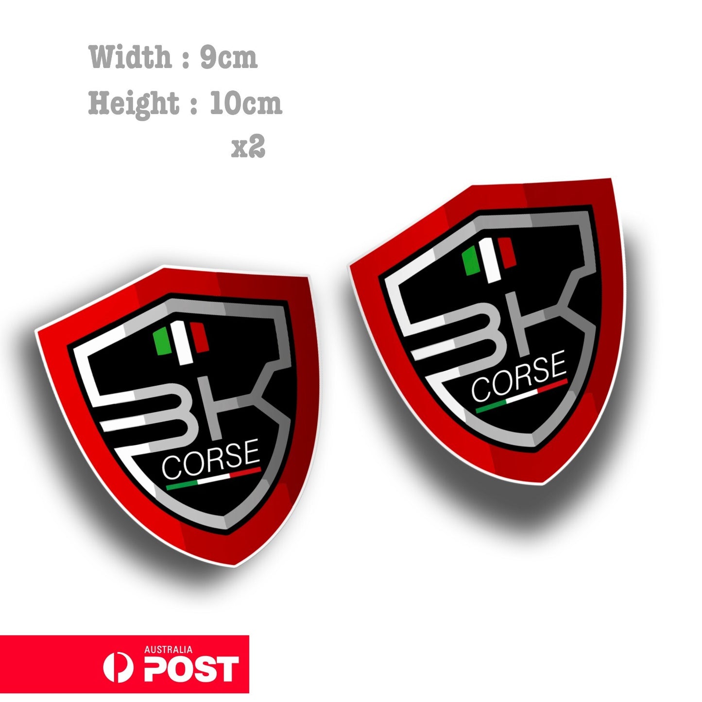 Ducati Racing Corse Badge, Motorcycle Helmet Vinyl  Sticker 