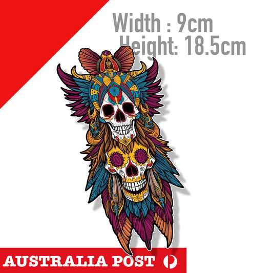 Day Of the Dead Skull tribal  Sticker