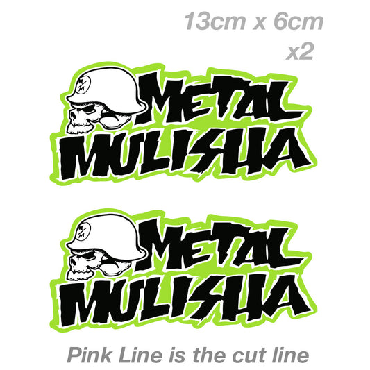 Motorcycle Helmet Metal MULISHA Skull logo decal Sticker 