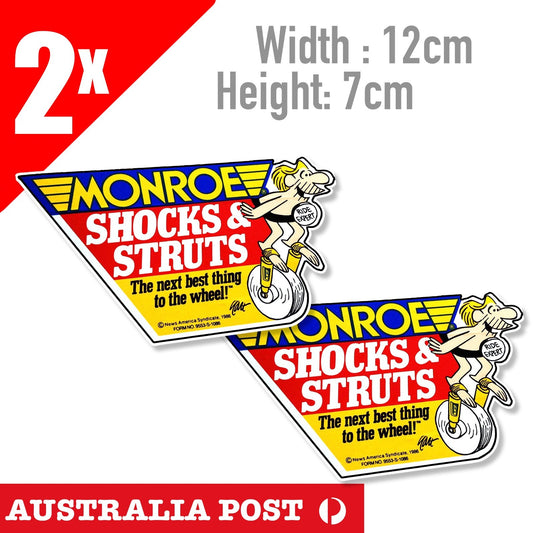 MONROE SHOCKS & STRUTS Logo Vintage Logo Stickers