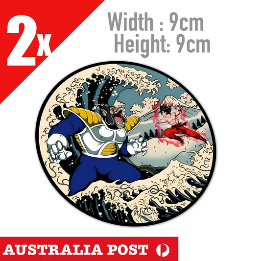 The Great Wave off Kanagawa DRAGON BALL Z JDM Sticker