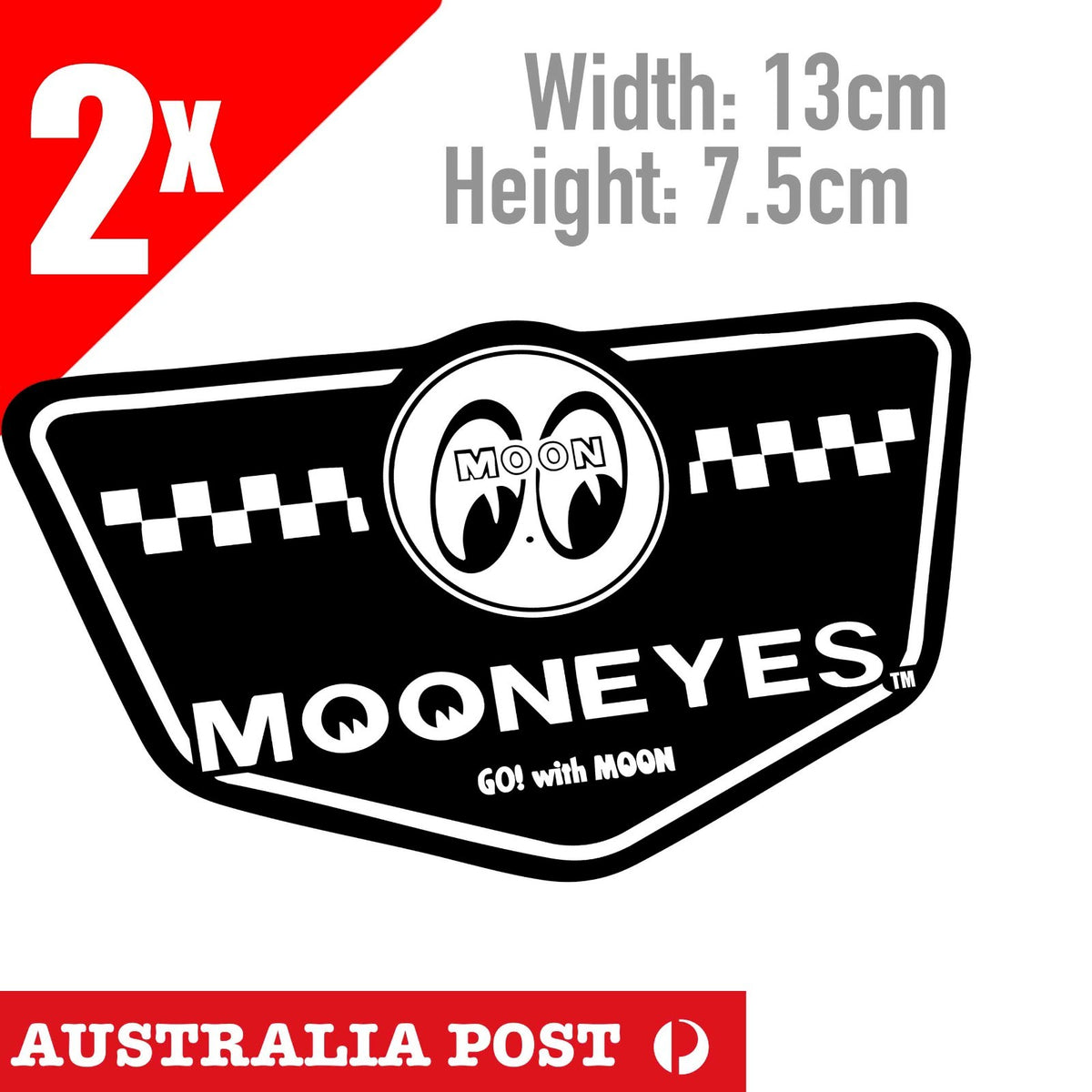 Mooneyes Logo Hot Rod Accessoires Car Garage Man Cave Sticker