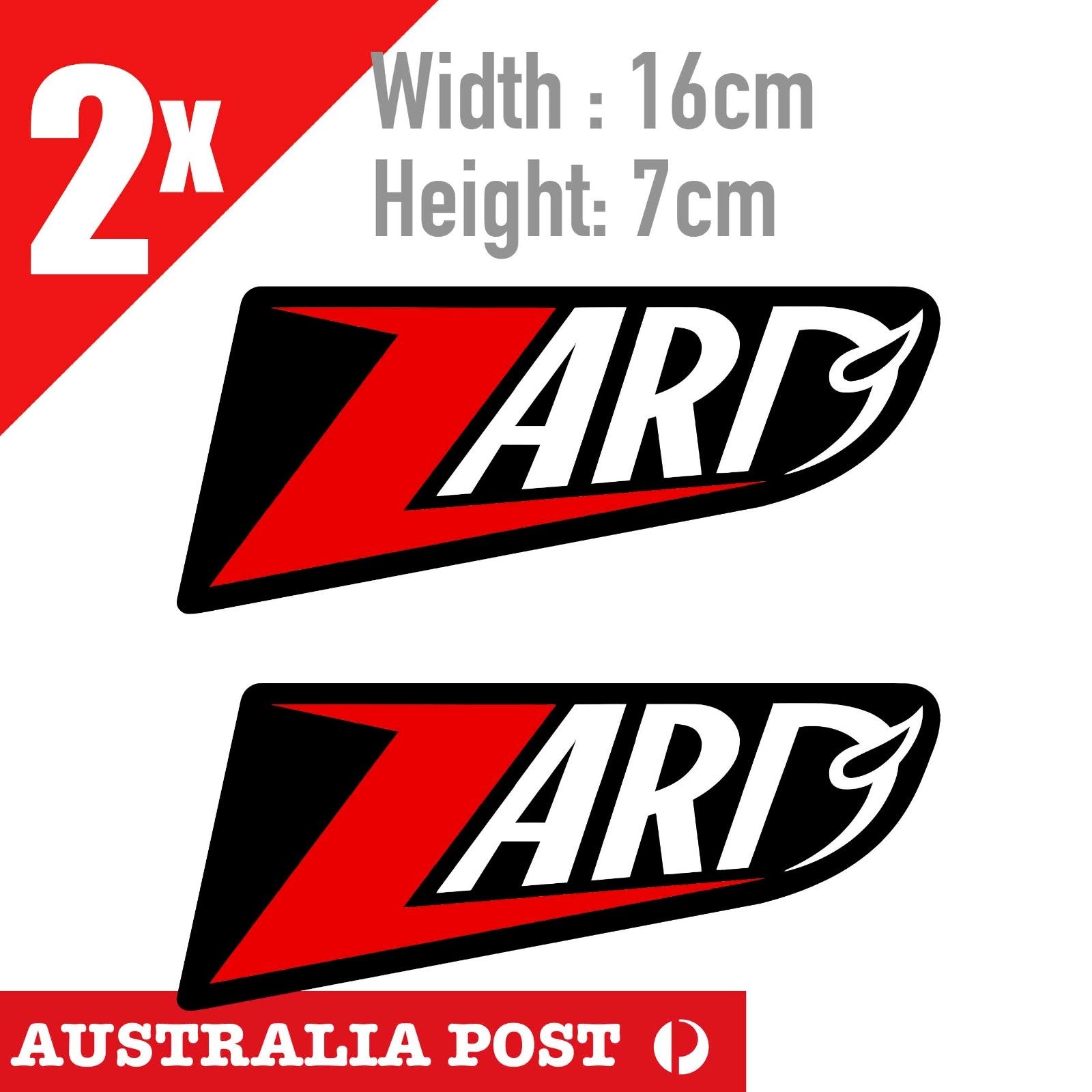 ZARD Exhaust System DUCATI Motorcycle Logo ,Off Road, 4X4  Stickers