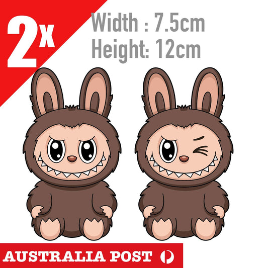 LaBUBU The Monsters Smile & Wink  2x STICKER