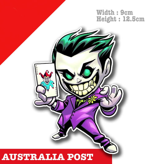DC Joker Holding Joker Card Decal Sticker 