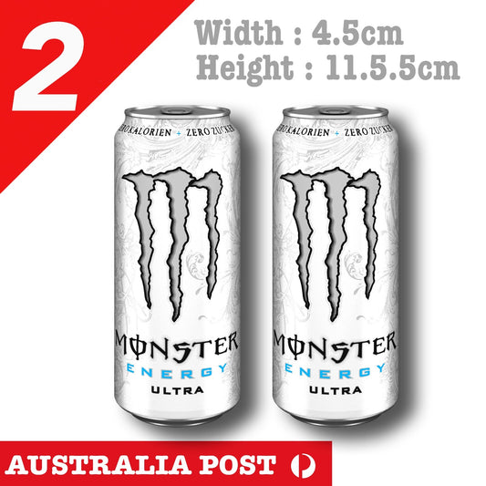 Monster Energy Drink White ULTRA  Laptop , Car  Vinyl  Stickers