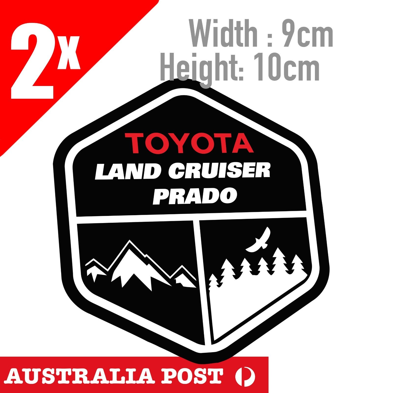 TOYOTA Landcruiser Prado Adventure Car Mountain Forest Sea 4WD,Off Road Sticker