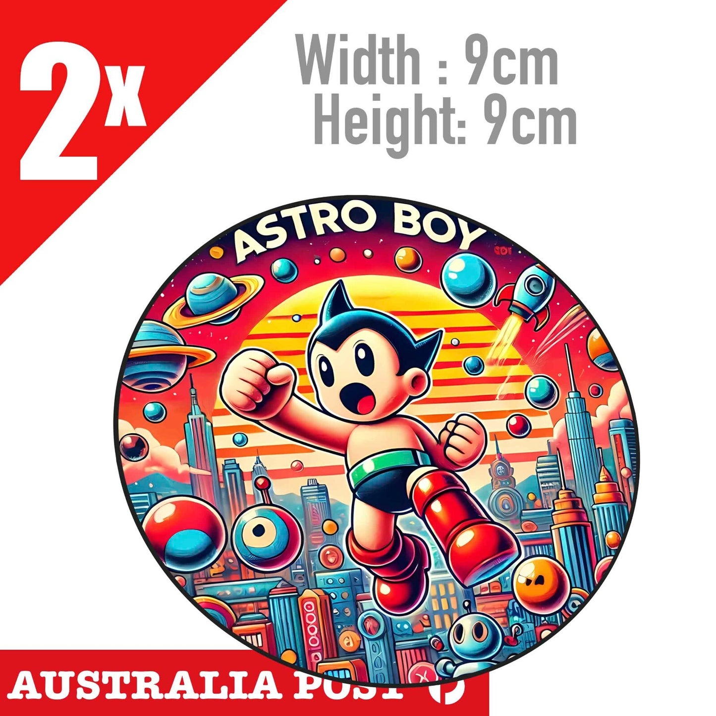 ASTRO BOY 阿童木 Japan  JDM x2 Stickers