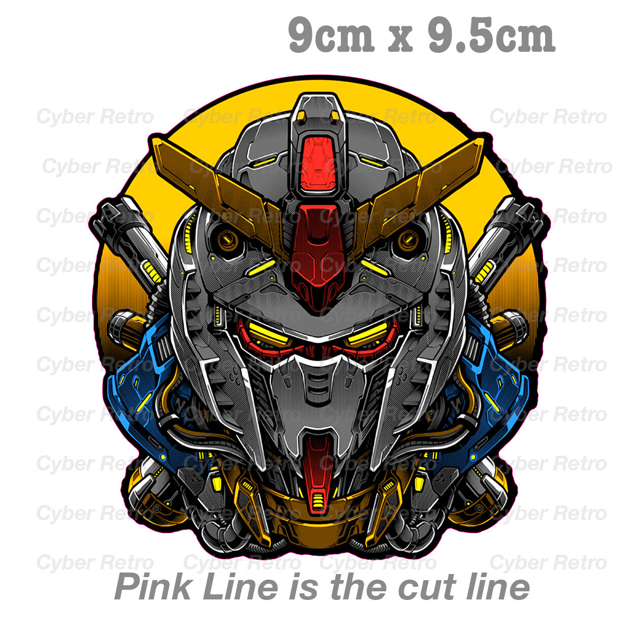 GUNDAM RX-78 MECHA JDM  Decal Sticker