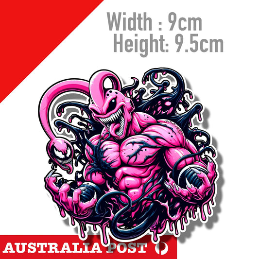 VENOM Cartoon Character as Majin Boo , Venom Sticker