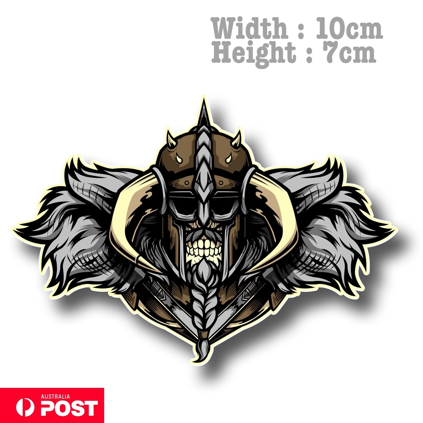 Skull Viking Warrior - Odin Skull Viking Sticker
