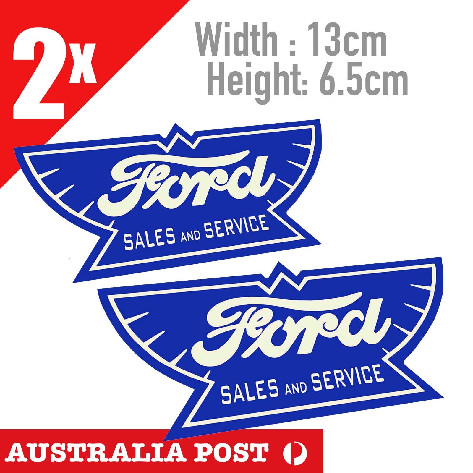 FORD Service and Sale  Vintage Style Retro Garage Art Vinyl  Sticker 