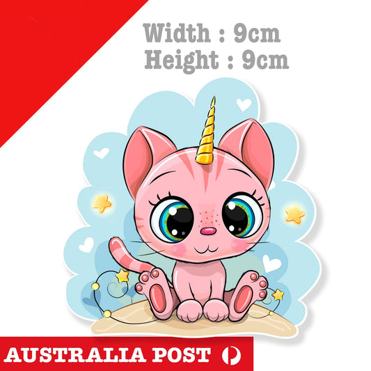 Hello Kitty Unicorn Kitty Cute Pink  Laptop , Car  Vinyl  Sticker 