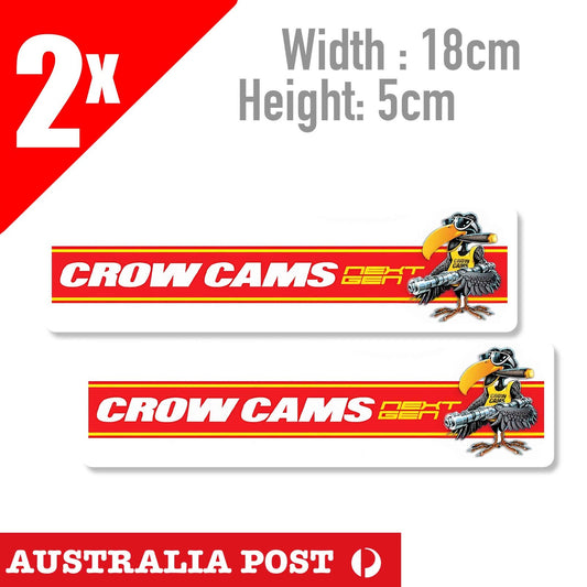 CROW CAMS Banner VINTAGE MOTORSPORT HOT ROD RAT ROD Banner Stickers