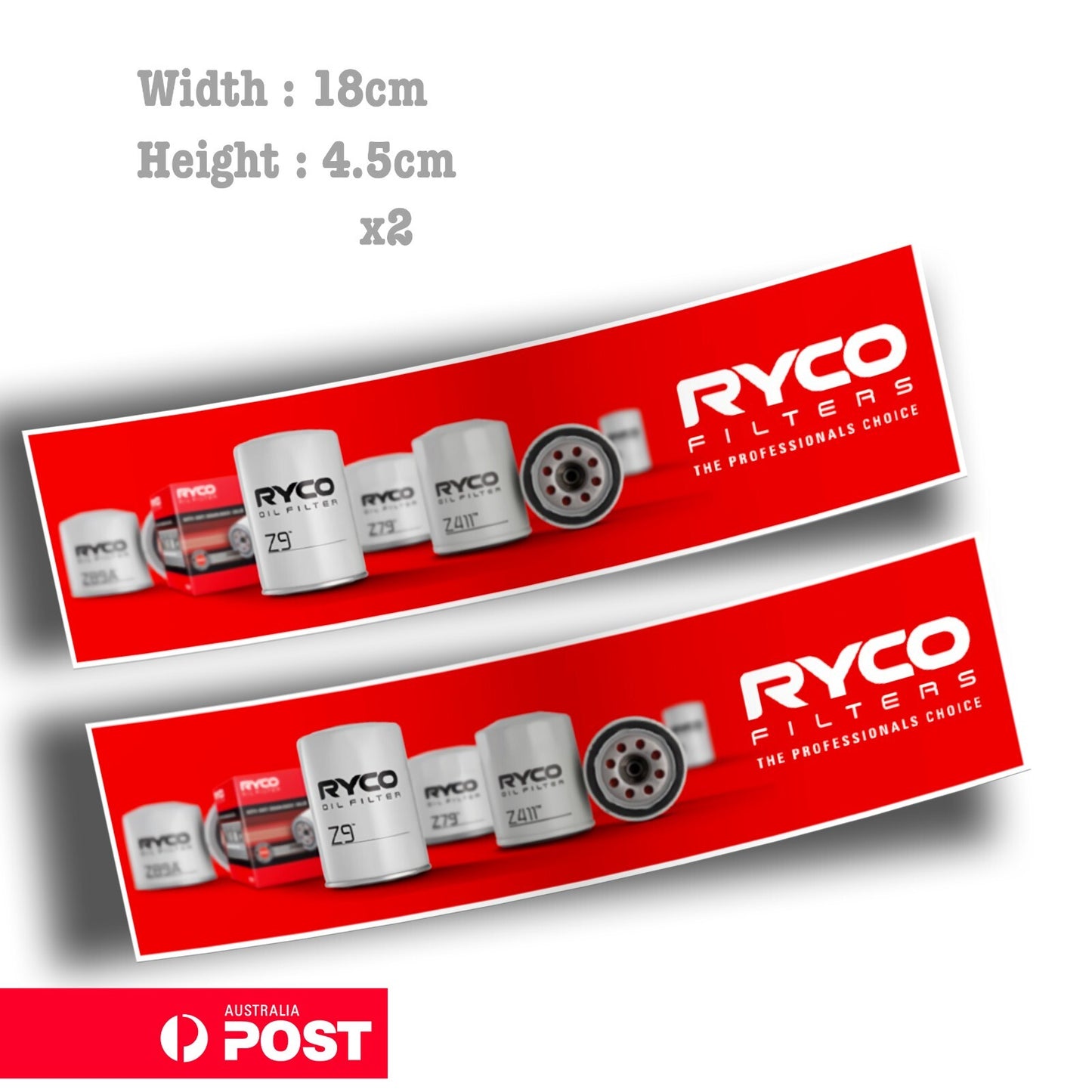 RYCO Performance Filters Banner  Logo Sticker 