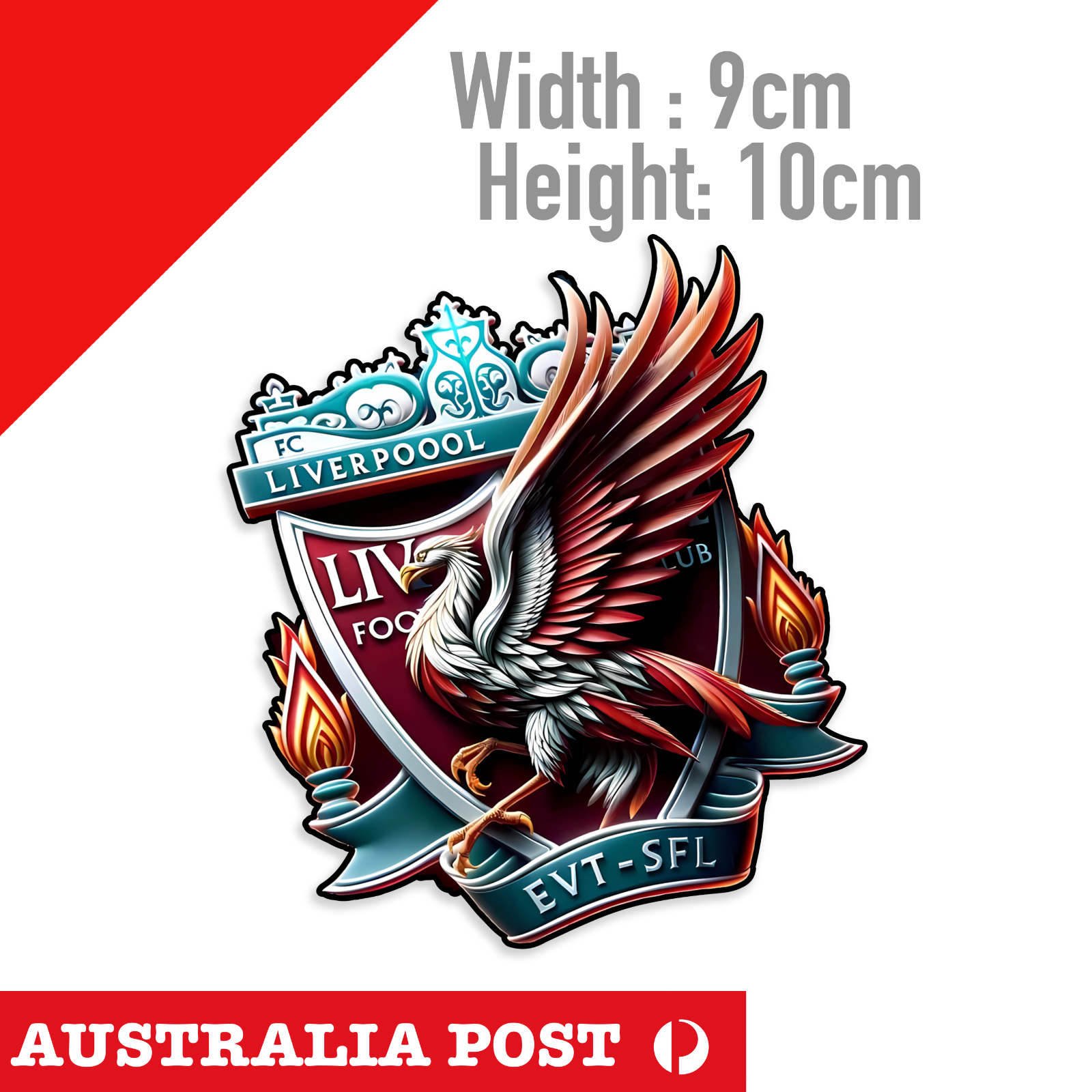 RED LIVERPOOL FC LFC VINYL DECAL STICKER CHAMPIONS LEAGUE  Sticker