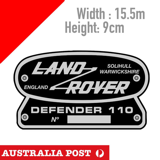 Land Rover DEFENDER 110 England Vintage Logo, Off Road, 4x4, 4WD Sticker