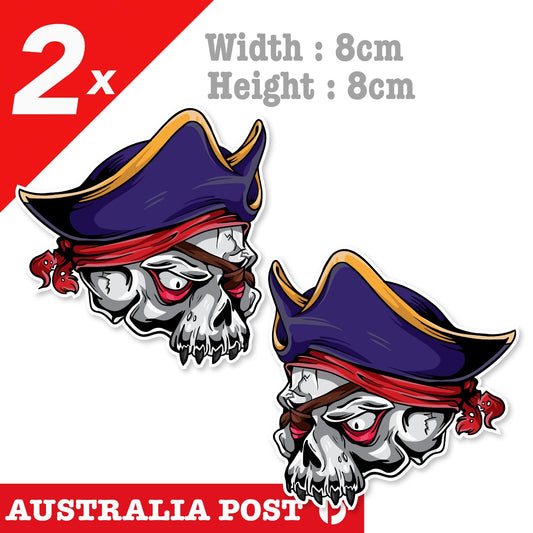 Pirate Skull One EYE - Pirate Skull , Pirate King Sticker