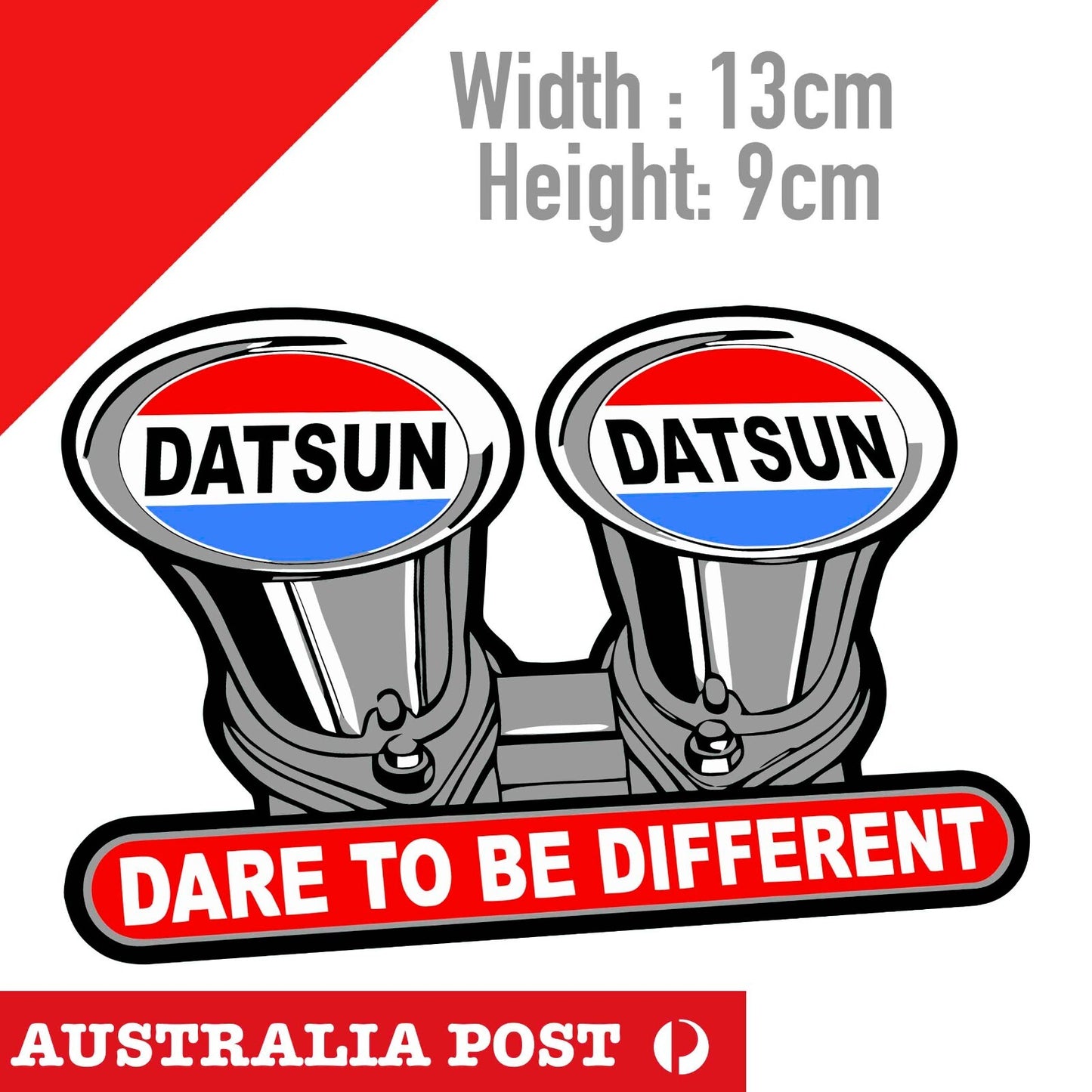 Datsun Carburettor 620 Badge Laptop , Car  Decal Stickers