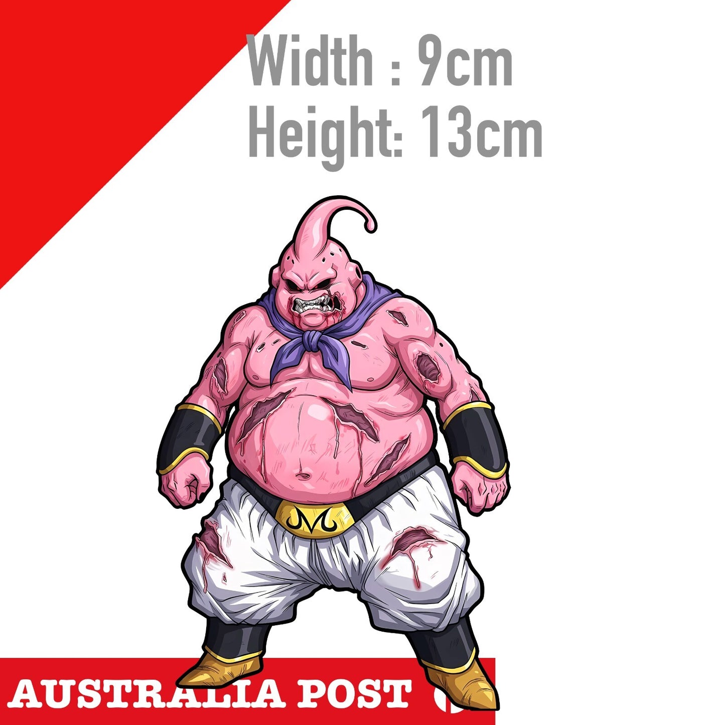 Dragon Ball Z  Fat Majin Buu Figure, ZOMBIE Dragon Ball Z Majin Buu Sticker