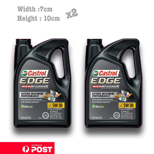 Castrol EDGE High Mileage 5W-30 Full Synthetic , Car  Vinyl  Sticker 