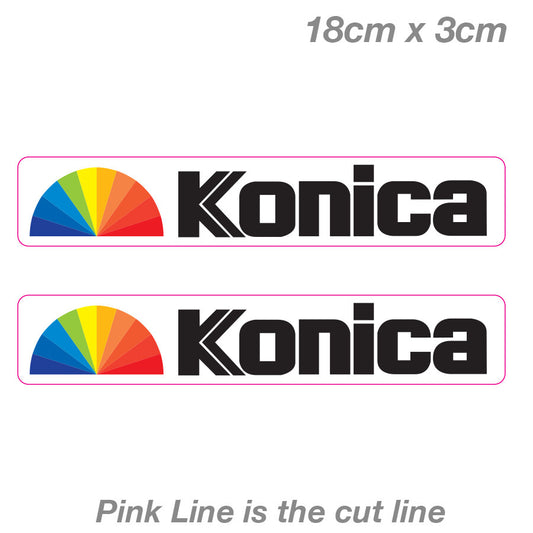 Konica Logo Slap Laptop , Car  Vinyl  Sticker 
