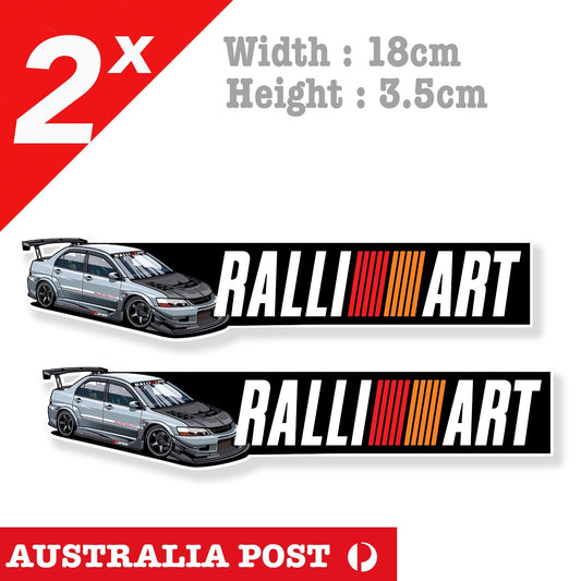 Mitsubishi RALLI ART JDM Logo  Laptop , EVO Car JDM  Decal Stickers