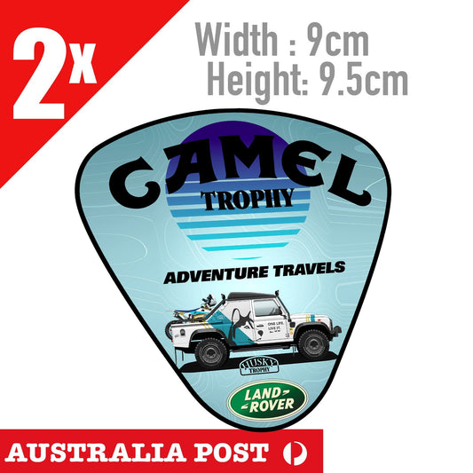 Land Rover , Camel HUSKEY Trophy Logo , Land Rover Defender Ute 110 Stickers