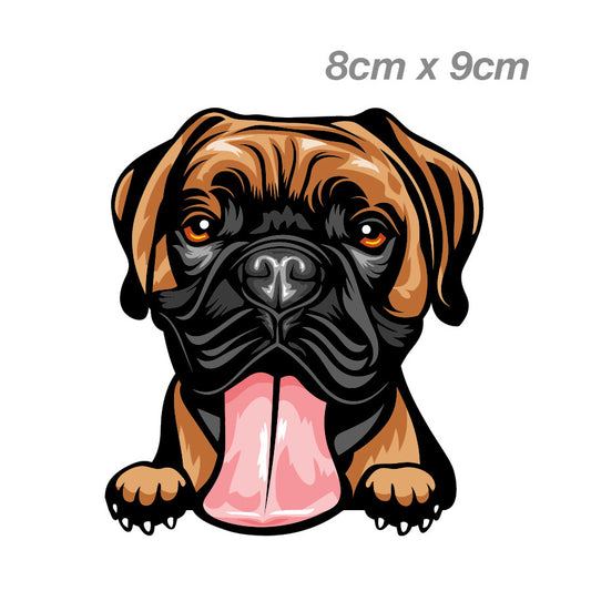Smiling Boxer Smiling Dog Breed Bumper Sticker Laptops Tumblers Windows 