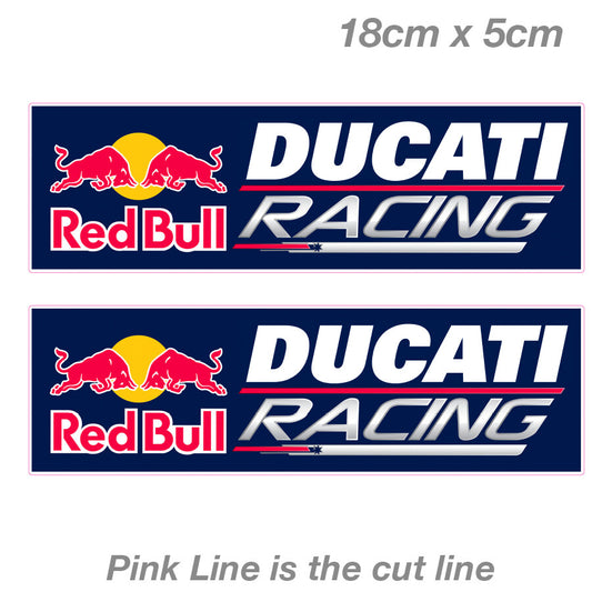 Red Bull Racing DUCATI Motorcycle Slap, Motorcycle, Helmet MotoGP  Sticker