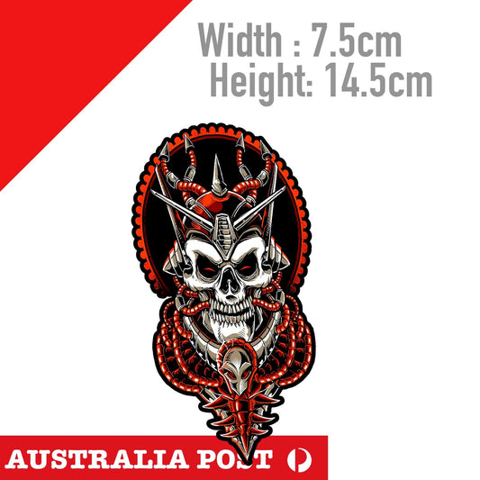 ALIEN Skull Head Sticker