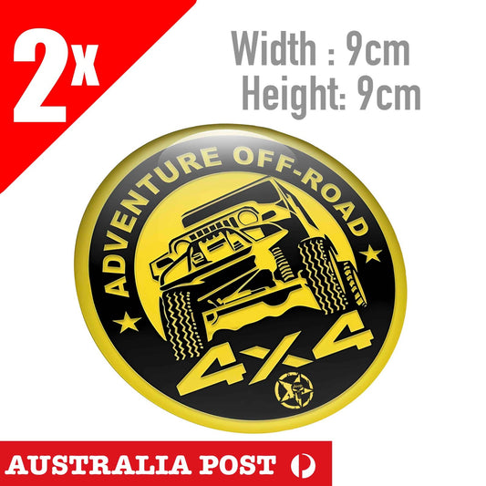 JEEP ADVENTURE OFF-ROAD Skull Badge  Round,Laptop , Car , 4x4, Off Road  Sticker