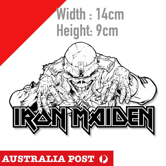 Iron Maiden Skeleton Logo Sticker Decal band album