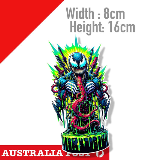 VENOM Cartoon Character , Spiderman Black Venom  Sticker