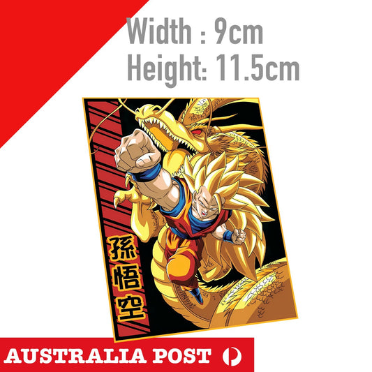 DRAGON BALL Z SON GOKO GOLDEN DRAGON  Sticker