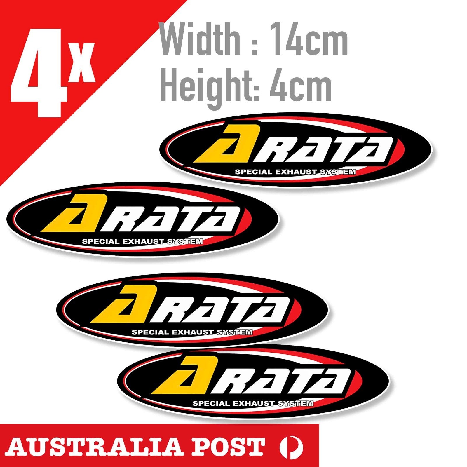 Arata Exhaust System  Motorcycle Logo ,Off Road, 4X4  Stickers