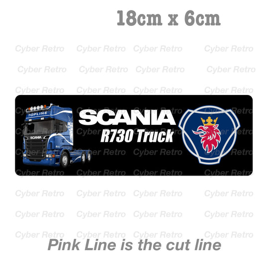Scania Logo Truck R-730 Vinyl  Sticker 