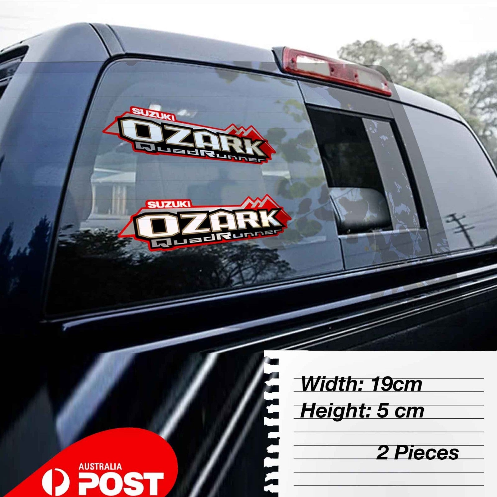 4WD, Off Road 4X4 for SUZUKI KINGQUAD OZARK Off Road , 4WD Ute Sticker
