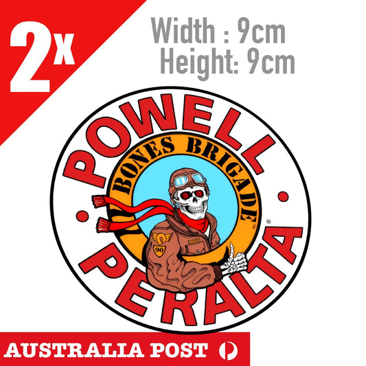 POWELL PERALTA RIPPER Skull  - Skateboarding Skull Stickers