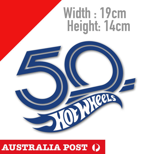 Hot Wheels 50 Anniversary Logo Sticker